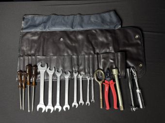 OEM Ferrari Testarossa Complete Engine Tool Kit Roll