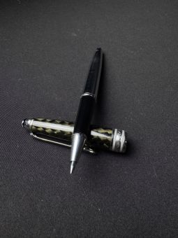 Montblanc Meisterstuck Solitaire Carbon Steel Rollerball