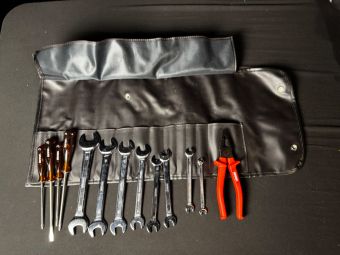 Ferrari Testarossa OEM Tool Roll Kit Spanners Pliers Pouch