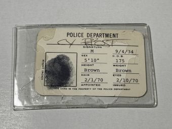 Dallas (TV Series) Detective Cy Frost (Nik Hagler) Prop ID Badge