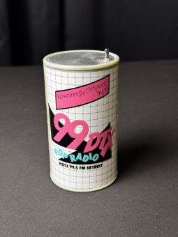 Vintage WJOI 94.7 FM Detroit Novelty Soda Can Transistor Radio
