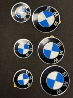 Vintage BMW Wheel Center Caps Logo Hood Trunk Badges Multi Pack