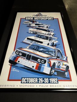 1992 20th BMW Motorsport Celebration Signed Dennis Simon Poster