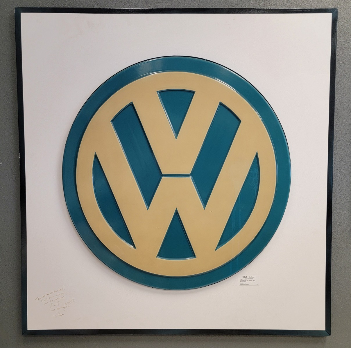 Vintage Volkswagen Sign Automobilia Volkswagen Logo